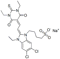CAS#: 65294-03-3, Sodium 5,6-Dichloro-2-[(1,3-Diethyltetrahydro-4,6-Dioxo-2-Thioxo-(2H)-Pyrimidin-5-Ylidene)Ethylidene]-3-Ethyl-2,3-Dihydro-1H-Benzimidazole-1-Butanesulphonate