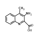 CAS 登录号：65298-48-8， 3-氨基-4-甲基-2-喹啉羧酸
