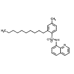 CAS#: 65307-72-4, 2-Decyl-4-methyl-N-(8-quinolinyl)benzenesulfonamide