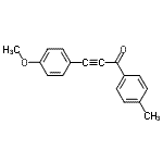 CAS 登录号：65418-75-9， 3-(4-甲氧基苯基)-1-(4-甲基苯基)-2-丙炔-1-酮