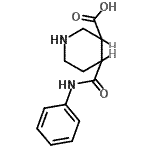 CAS#: 654647-08-2, 4-(Phenylcarbamoyl)-3-piperidinecarboxylic acid