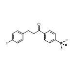 CAS#: 654673-19-5, 3-(4-Fluorophenyl)-1-[4-(trifluoromethyl)phenyl]-1-propanone