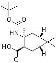 CAS#: 654680-62-3, (1R,3R,4S,6S)-4,7,7-Trimethyl-4-({[(2-methyl-2-propanyl)oxy]carbonyl}amino)bicyclo[4.1.0]heptane-3-carboxylic acid