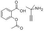 CAS 登录号：65498-89-7， 2-甲基-3-丁炔-2-胺 2-(乙酰氧基)苯甲酸盐