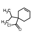 CAS 登录号：65514-83-2， 1-异丙基-3-环己烯-1-甲酰氯