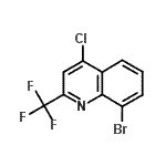 CAS 登录号：655235-61-3， 8-溴-4-氯-2-(三氟甲基)喹啉