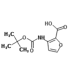 CAS#: 655255-06-4, 3-({[(2-Methyl-2-propanyl)oxy]carbonyl}amino)-2-furoic acid