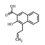 CAS 登录号：65550-18-7， 4-烯丙基-3-羟基-2-萘甲酸
