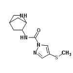 CAS#: 655788-54-8, N-(2-azabicyclo[2.2.1]heptan-6-yl)-4-methylsulfanyl-pyrazole-1-carboxamide
