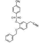 CAS 登录号：65615-26-1， 2-(苄氧基)-5-(氰基甲基)苯基4-甲基苯磺酸酯