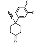 CAS 登录号：65619-30-9， 1-(3,4-二氯苯基)-4-氧代环己烷甲腈