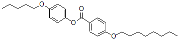 CAS 登录号：65629-01-8， 4-(辛基氧基)-苯甲酸 4-(戊氧基)苯基酯