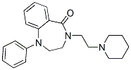 CAS 登录号：65647-16-7， 1,2,3,4-四氢-1-苯基-4-(2-哌啶乙基)-5H-1,4-苯并二氮杂卓-5-酮