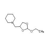 CAS 登录号：656814-54-9， 1-[(2-乙氧基-1,3-二氧戊环-4-基)甲基]哌啶