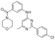 CAS 登录号：65789-85-7， 4-(3-((2-(4-氯苯基)-6-甲基-4-嘧啶基)氨基)苯甲酰基)吗啉