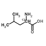 CAS 登录号：65792-32-7， (2-<sup>13</sup>C)亮氨酸