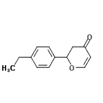 CAS 登录号：658704-85-9， 2-(4-乙基苯基)-2,3-二氢-4H-吡喃-4-酮