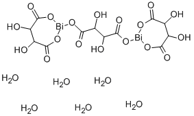 CAS 登录号：6591-56-6， 酒石酸铋