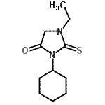 CAS 登录号：659734-00-6， 3-环己基-1-乙基-2-硫代-4-咪唑烷酮