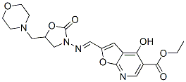 CAS#: 6599-84-4, 4-Hydroxy-2-[[[5-(4-Morpholinylmethyl)-2-Oxo-3-Oxazolidinyl]Imino]Methyl]Furo[2,3-b]Pyridine-5-Carboxylic Acid Ethyl Ester