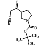 CAS#: 660406-89-3, 2-Methyl-2-propanyl 3-(cyanoacetyl)-1-pyrrolidinecarboxylate