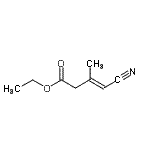 CAS#: 66066-39-5, Ethyl (3E)-4-cyano-3-methyl-3-butenoate