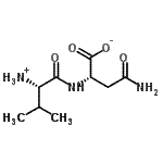 CAS 登录号：66170-00-1， (2S)-4-氨基-2-{[(2S)-2-铵基-3-甲基丁酰基]氨基}-4-氧代丁酸酯