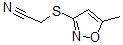 CAS#: 66196-66-5, [(5-Methyl-3-Isoxazolyl)Thio]-Acetonitrile