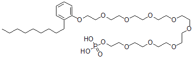 CAS 登录号：66197-78-2， 26-(壬基苯氧基)-3,6,9,12,15,18,21,24-八氧杂二十六烷-1-醇 1-(磷酸二氢酯)