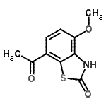 CAS#: 662111-32-2, 7-Acetyl-4-methoxy-1,3-benzothiazol-2(3H)-one