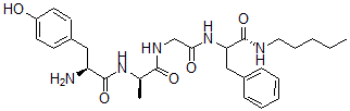CAS 登录号：66229-24-1， L-酪氨酰-D-丙氨酰甘氨酰-N-戊基-L-苯丙氨酰胺