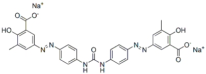 CAS#: 66256-74-4, Disodium 3,3'-[Carbonylbis(Imino-p-Phenyleneazo)]Bis[6-Hydroxy-5-Methylbenzoate]