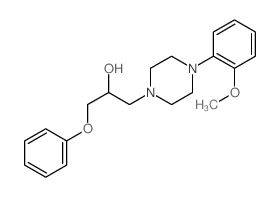 CAS 登录号:66307-56-0, alpha-(苯氧基甲基)-4-(2-甲氧基苯基)-1-哌嗪乙醇