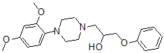 CAS 登录号:66307-57-1, alpha-(苯氧基甲基)-4-(2,4-二甲氧基苯基)-1-哌嗪乙醇