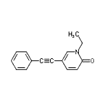 CAS#: 663955-65-5, 1-Ethyl-5-(phenylethynyl)-2(1H)-pyridinone