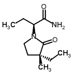 CAS#: 664304-69-2, (2S)-2-[(3R)-3-Ethyl-3-methyl-2-oxo-1-pyrrolidinyl]butanamide
