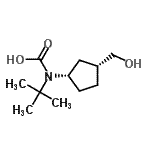 CAS#: 664341-72-4, [(1S,3R)-3-(Hydroxymethyl)cyclopentyl](2-methyl-2-propanyl)carbamic acid