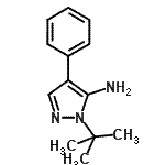CAS 登录号：664966-72-7， 1-(2-甲基-2-丙基)-4-苯基-1H-吡唑-5-胺