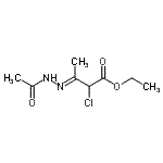 CAS 登录号：66552-43-0， 乙基(3E)-3-(乙酰基亚肼基)-2-氯丁酸酯