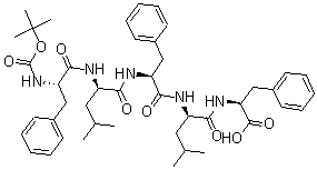CAS 登录号：66556-73-8， N-[(1,1-二甲基乙氧基)羰基]-L-苯丙氨酰-D-亮氨酰-L-苯丙氨酰-D-亮氨酰-L-苯丙氨酸