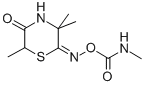 CAS 登录号：66637-26-1， 3,3,6-三甲基-2,5-硫代吗啉二酮2-(O-((甲基氨基)羰基)肟)