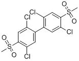 CAS#: 66640-68-4, 4,4'-Bis(Methylsulfonyl)-2,2',5,5'-Tetrachlorobiphenyl