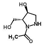 CAS#: 666830-94-0, 1-[(4S,5R)-4-Hydroxy-5-(hydroxymethyl)-1-pyrazolidinyl]ethanone