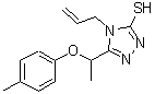 CAS#: 667412-79-5, 4-Allyl-5-[1-(4-methylphenoxy)ethyl]-4H-1,2,4-triazole-3-thiol