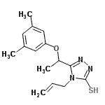 CAS#: 667413-04-9, 4-Allyl-5-[1-(3,5-dimethylphenoxy)ethyl]-4H-1,2,4-triazole-3-thiol