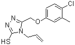 CAS#: 667413-83-4, 4-Allyl-5-[(4-chloro-3-methylphenoxy)methyl]-4H-1,2,4-triazole-3-thiol