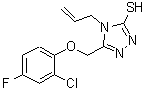 CAS#: 667414-13-3, 4-Allyl-5-[(2-chloro-4-fluorophenoxy)methyl]-4H-1,2,4-triazole-3-thiol