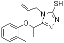 CAS#: 667414-42-8, 4-Allyl-5-[1-(2-methylphenoxy)ethyl]-4H-1,2,4-triazole-3-thiol