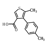 CAS#: 667435-56-5, 5-Methyl-4-(4-methylphenyl)-3-thiophenecarboxylic acid