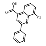 CAS 登录号：667436-24-0， 8-氯-2-(3-吡啶基)-4-喹啉羧酸